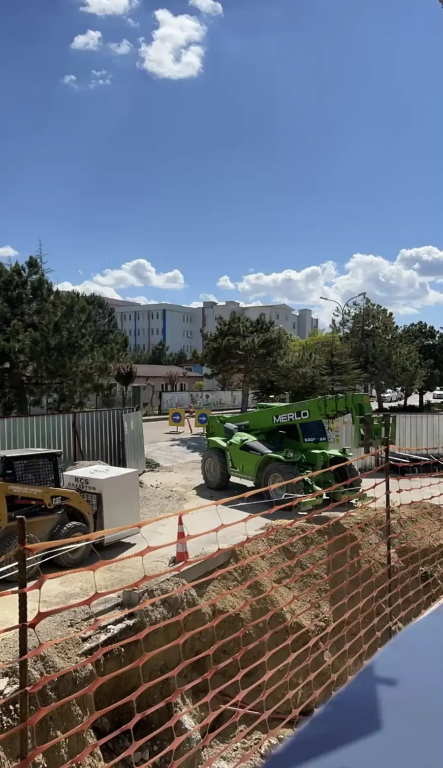 Manitou ile katlara malzeme dağıtımı